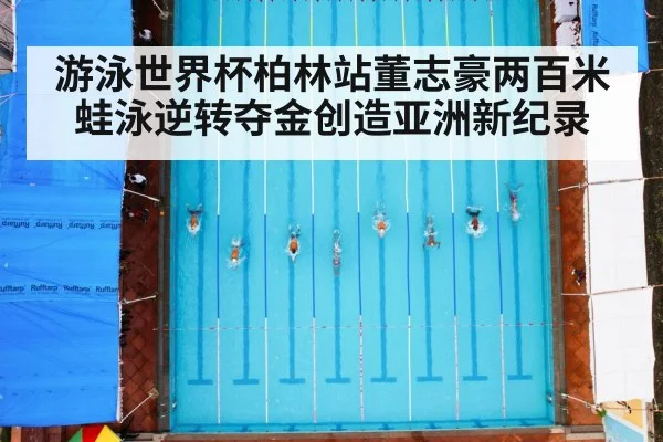游泳世界杯柏林站董志豪两百米蛙泳逆转夺金创造亚洲新纪录